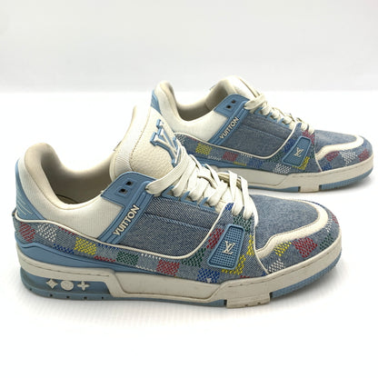 【中古品】【メンズ】 LOUIS VUITTON ルイ・ヴィトン LV トレイナーデニムスニーカー 靴 シューズ 179-260724-ko-11-tei サイズ：7.5 カラー：インディゴ 万代Net店