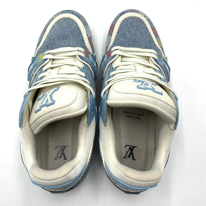 【中古品】【メンズ】 LOUIS VUITTON ルイ・ヴィトン LV トレイナーデニムスニーカー 靴 シューズ 179-260724-ko-11-tei サイズ：7.5 カラー：インディゴ 万代Net店