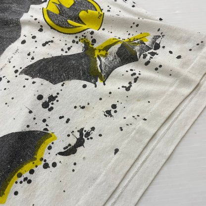 【中古品】【メンズ】 DIVISION ディビジョン 80's BATMAN SS TEE VINTAGE 80年代 バットマン ショートスリーブ Tシャツ 半袖 トップス ヴィンテージ 145-260606-yo-04-tei サイズ：L カラー：ホワイト 万代Net店