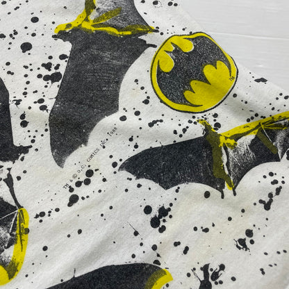 【中古品】【メンズ】 DIVISION ディビジョン 80's BATMAN SS TEE VINTAGE 80年代 バットマン ショートスリーブ Tシャツ 半袖 トップス ヴィンテージ 145-260606-yo-04-tei サイズ：L カラー：ホワイト 万代Net店