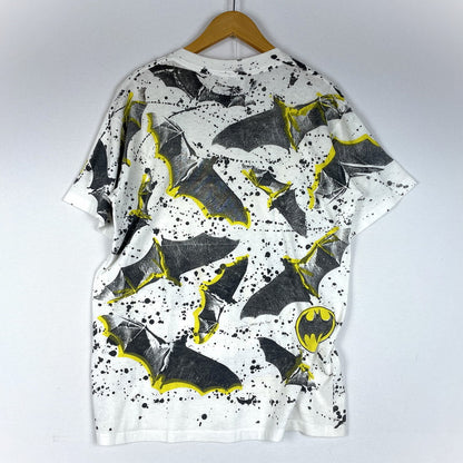 【中古品】【メンズ】 DIVISION ディビジョン 80's BATMAN SS TEE VINTAGE 80年代 バットマン ショートスリーブ Tシャツ 半袖 トップス ヴィンテージ 145-260606-yo-04-tei サイズ：L カラー：ホワイト 万代Net店