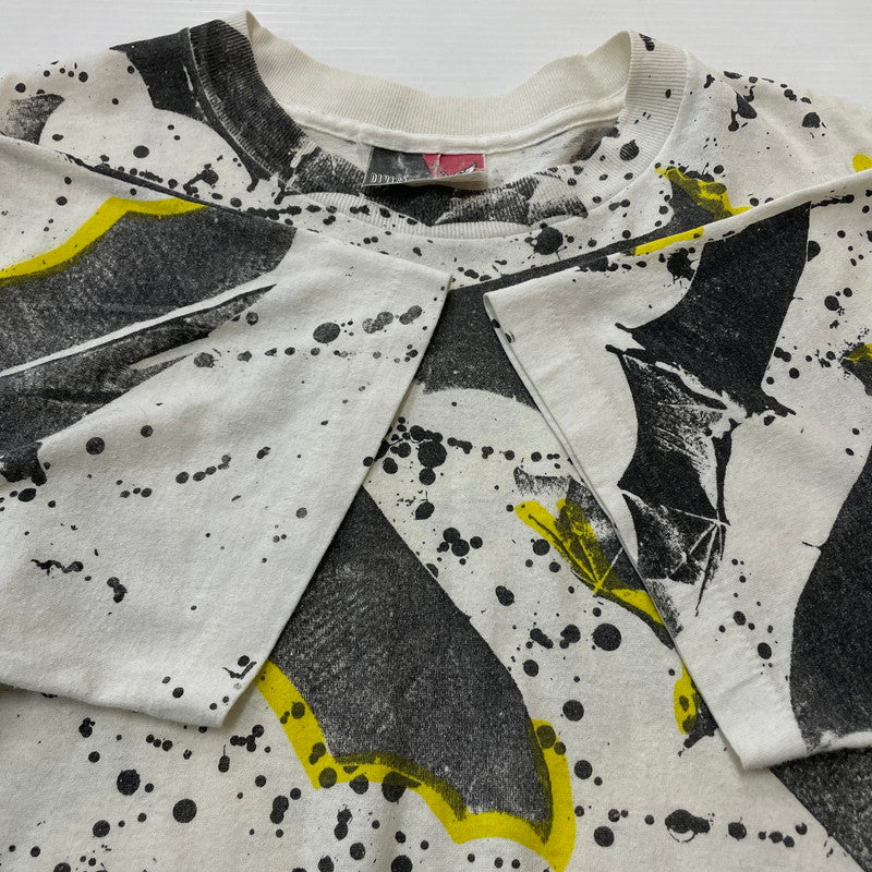 【中古品】【メンズ】 DIVISION ディビジョン 80's BATMAN SS TEE VINTAGE 80年代 バットマン ショートスリーブ Tシャツ 半袖 トップス ヴィンテージ 145-260606-yo-04-tei サイズ：L カラー：ホワイト 万代Net店