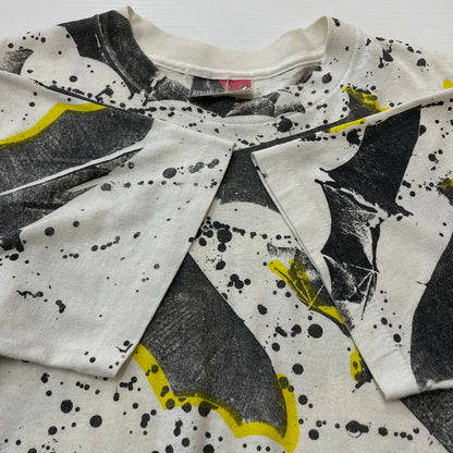 【中古品】【メンズ】 DIVISION ディビジョン 80's BATMAN SS TEE VINTAGE 80年代 バットマン ショートスリーブ Tシャツ 半袖 トップス ヴィンテージ 145-260606-yo-04-tei サイズ：L カラー：ホワイト 万代Net店