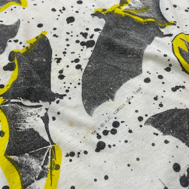 【中古品】【メンズ】 DIVISION ディビジョン 80's BATMAN SS TEE VINTAGE 80年代 バットマン ショートスリーブ Tシャツ 半袖 トップス ヴィンテージ 145-260606-yo-04-tei サイズ：L カラー：ホワイト 万代Net店