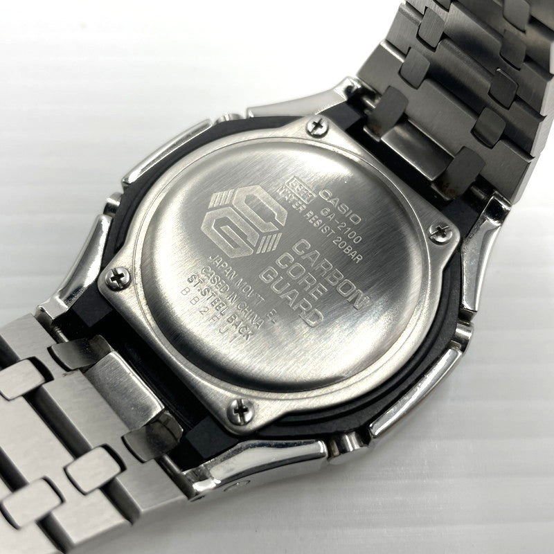 【中古品】【メンズ】 CASIO カシオ G-SHOCK CUSTOM GA-2100-1RJF ジーショック カスタム 腕時計 時計 196-260609-yo-04-tei カラー：シルバー 万代Net店