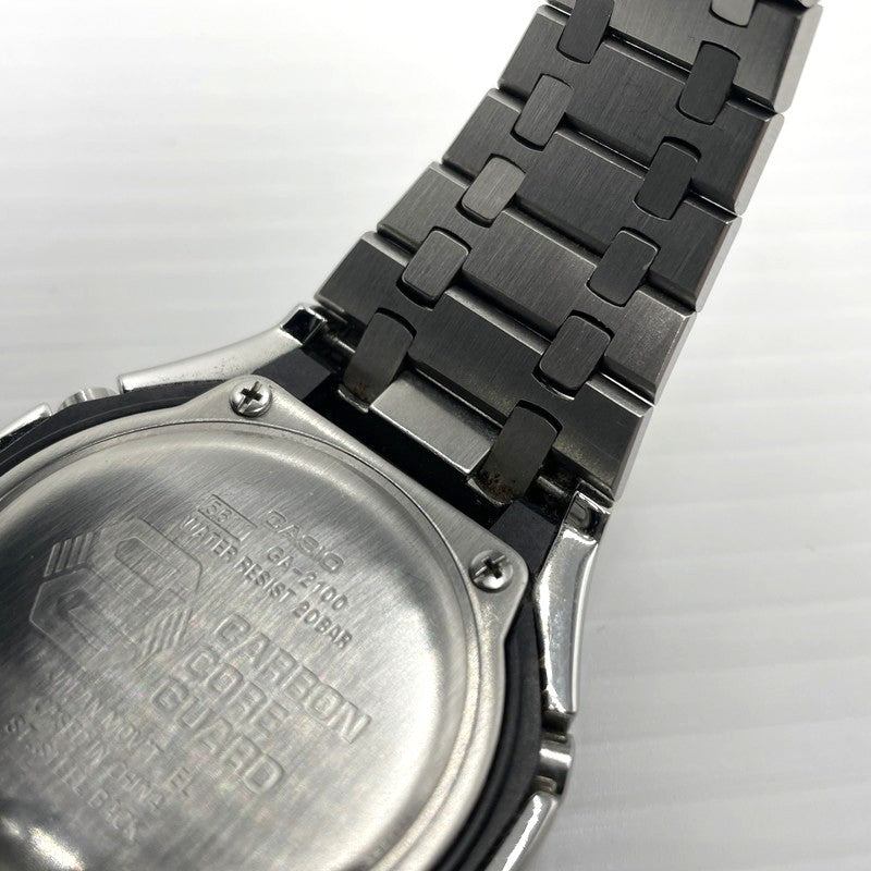【中古品】【メンズ】 CASIO カシオ G-SHOCK CUSTOM GA-2100-1RJF ジーショック カスタム 腕時計 時計 196-260609-yo-04-tei カラー：シルバー 万代Net店