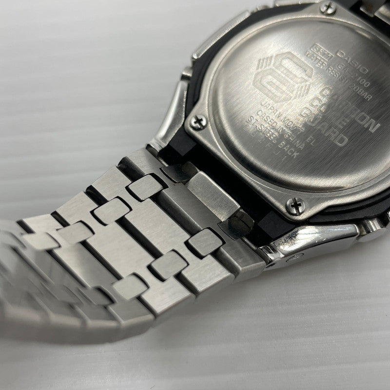【中古品】【メンズ】 CASIO カシオ G-SHOCK CUSTOM GA-2100-1RJF ジーショック カスタム 腕時計 時計 196-260609-yo-04-tei カラー：シルバー 万代Net店