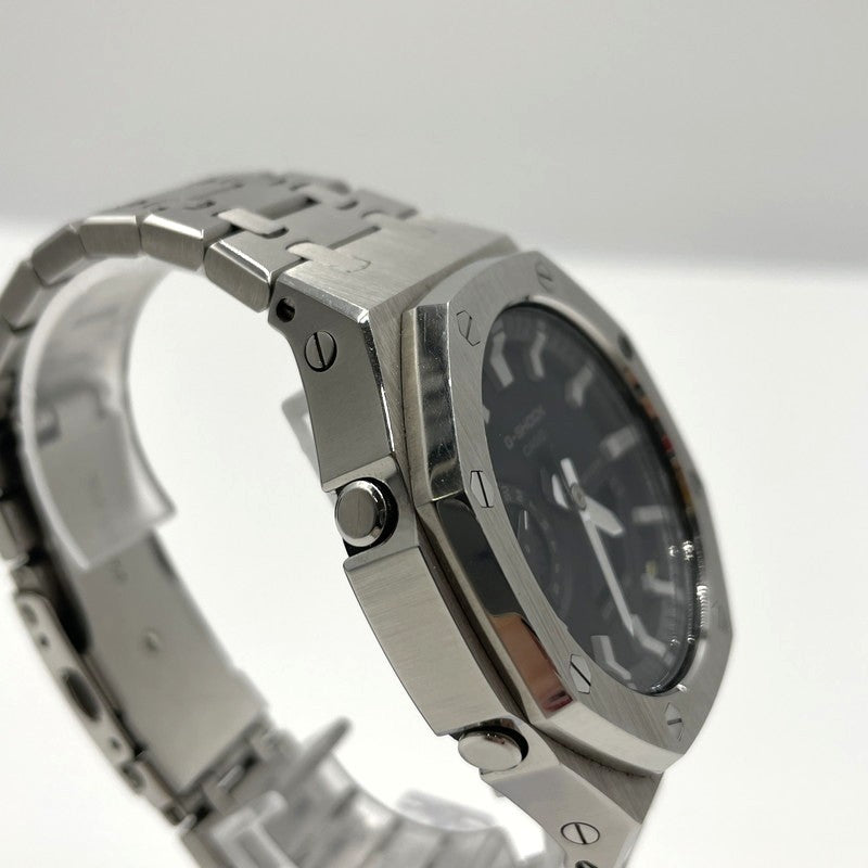 【中古品】【メンズ】 CASIO カシオ G-SHOCK CUSTOM GA-2100-1RJF ジーショック カスタム 腕時計 時計 196-260609-yo-04-tei カラー：シルバー 万代Net店