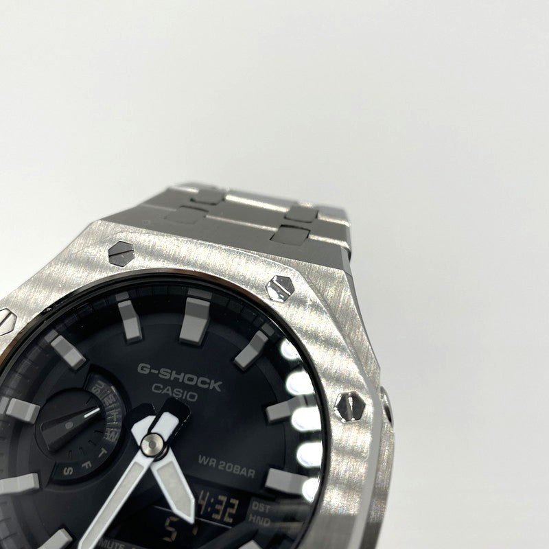 【中古品】【メンズ】 CASIO カシオ G-SHOCK CUSTOM GA-2100-1RJF ジーショック カスタム 腕時計 時計 196-260609-yo-04-tei カラー：シルバー 万代Net店