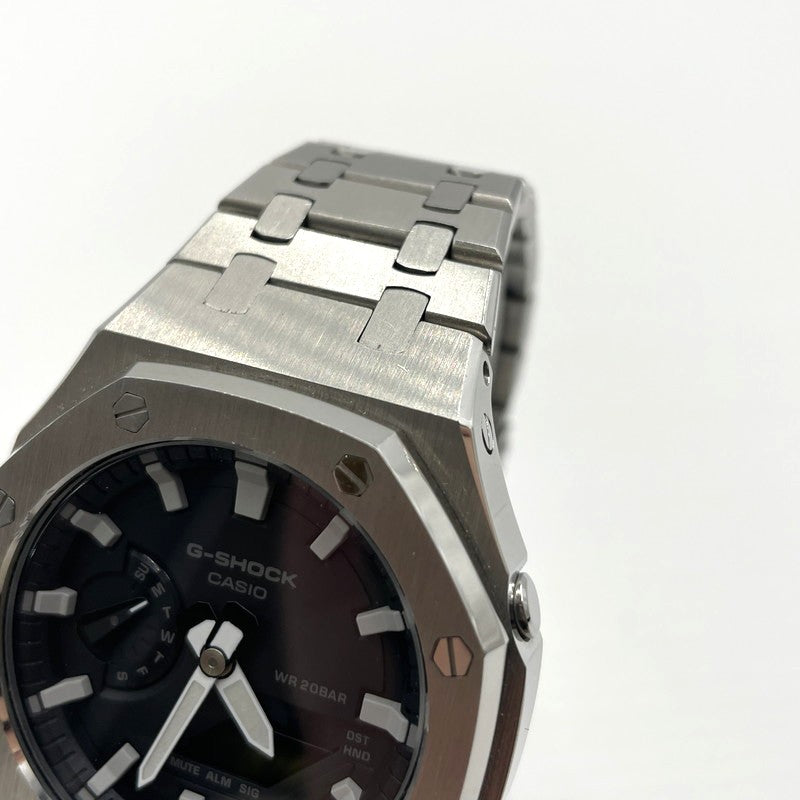 【中古品】【メンズ】 CASIO カシオ G-SHOCK CUSTOM GA-2100-1RJF ジーショック カスタム 腕時計 時計 196-260609-yo-04-tei カラー：シルバー 万代Net店
