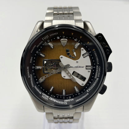 【中古品】【メンズ】 ORIENT STAR オリエントスター RETRO-FUTURE GUITAR WZ0191DA レトロフューチャー ギター モデル 自動巻腕時計 時計 197-260609-yo-05-tei カラー：シルバー 万代Net店
