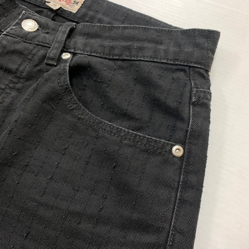 【中古品】【メンズ】 STUSSY ステューシー BIGOL JEAN CANVAS NEEDLE PUNCH 116673 キャンバス ニードル パンチ パンツ ボトムス 153-260607-ko-12-tei サイズ：28 カラー：ブラック 万代Net店