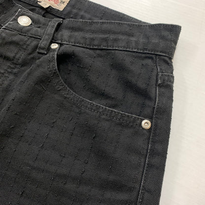 【中古品】【メンズ】 STUSSY ステューシー BIGOL JEAN CANVAS NEEDLE PUNCH 116673 キャンバス ニードル パンチ パンツ ボトムス 153-260607-ko-12-tei サイズ：28 カラー：ブラック 万代Net店