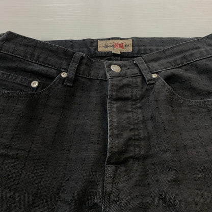 【中古品】【メンズ】 STUSSY ステューシー BIGOL JEAN CANVAS NEEDLE PUNCH 116673 キャンバス ニードル パンチ パンツ ボトムス 153-260607-ko-12-tei サイズ：28 カラー：ブラック 万代Net店