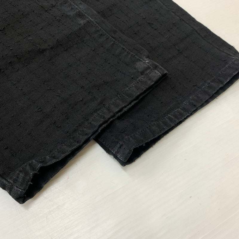 【中古品】【メンズ】 STUSSY ステューシー BIGOL JEAN CANVAS NEEDLE PUNCH 116673 キャンバス ニードル パンチ パンツ ボトムス 153-260607-ko-12-tei サイズ：28 カラー：ブラック 万代Net店