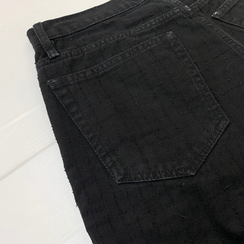【中古品】【メンズ】 STUSSY ステューシー BIGOL JEAN CANVAS NEEDLE PUNCH 116673 キャンバス ニードル パンチ パンツ ボトムス 153-260607-ko-12-tei サイズ：28 カラー：ブラック 万代Net店