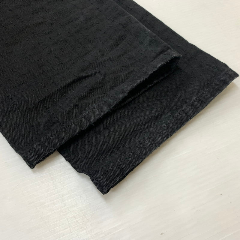 【中古品】【メンズ】 STUSSY ステューシー BIGOL JEAN CANVAS NEEDLE PUNCH 116673 キャンバス ニードル パンチ パンツ ボトムス 153-260607-ko-12-tei サイズ：28 カラー：ブラック 万代Net店