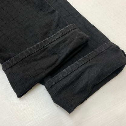 【中古品】【メンズ】 STUSSY ステューシー BIGOL JEAN CANVAS NEEDLE PUNCH 116673 キャンバス ニードル パンチ パンツ ボトムス 153-260607-ko-12-tei サイズ：28 カラー：ブラック 万代Net店