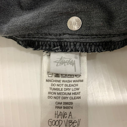 【中古品】【メンズ】 STUSSY ステューシー BIGOL JEAN CANVAS NEEDLE PUNCH 116673 キャンバス ニードル パンチ パンツ ボトムス 153-260607-ko-12-tei サイズ：28 カラー：ブラック 万代Net店