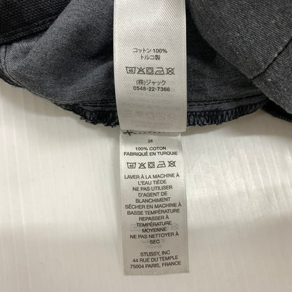 【中古品】【メンズ】 STUSSY ステューシー BIGOL JEAN CANVAS NEEDLE PUNCH 116673 キャンバス ニードル パンチ パンツ ボトムス 153-260607-ko-12-tei サイズ：28 カラー：ブラック 万代Net店