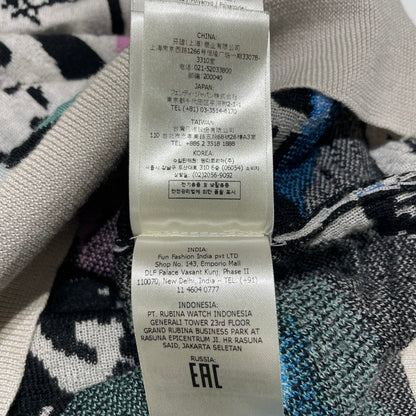 【中古品】【メンズ】 FENDI フェンディ 22SS PRINTED LONG SLEEVE KNIT SWEATER FZX038 プリント ロングスリーブ ニットセーター 長袖 トップス 141-260609-yo-08-tei サイズ：48 カラー：ホワイト 万代Net店