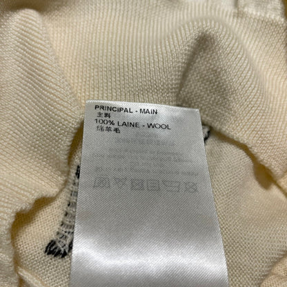 【中古品】【メンズ】 LOUIS VUITTON ルイ・ヴィトン RM231 X87 HON89W 23SS シスルインターシャ プルオーバー ニット 長袖 トップス セーター 179-260609-yo-07-tei サイズ：M カラー：アイボリー 万代Net店