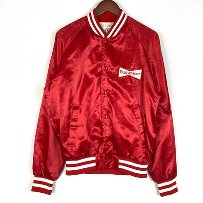 【現状渡し品】【メンズ】 product プロダクト SNAP BOMBER JACKET BUDWEISER スナップ ボンバージャケット バドワイザー ライトアウター スタジャン 145-260610-ko-12-tei サイズ：不明 カラー：レッド 万代Net店