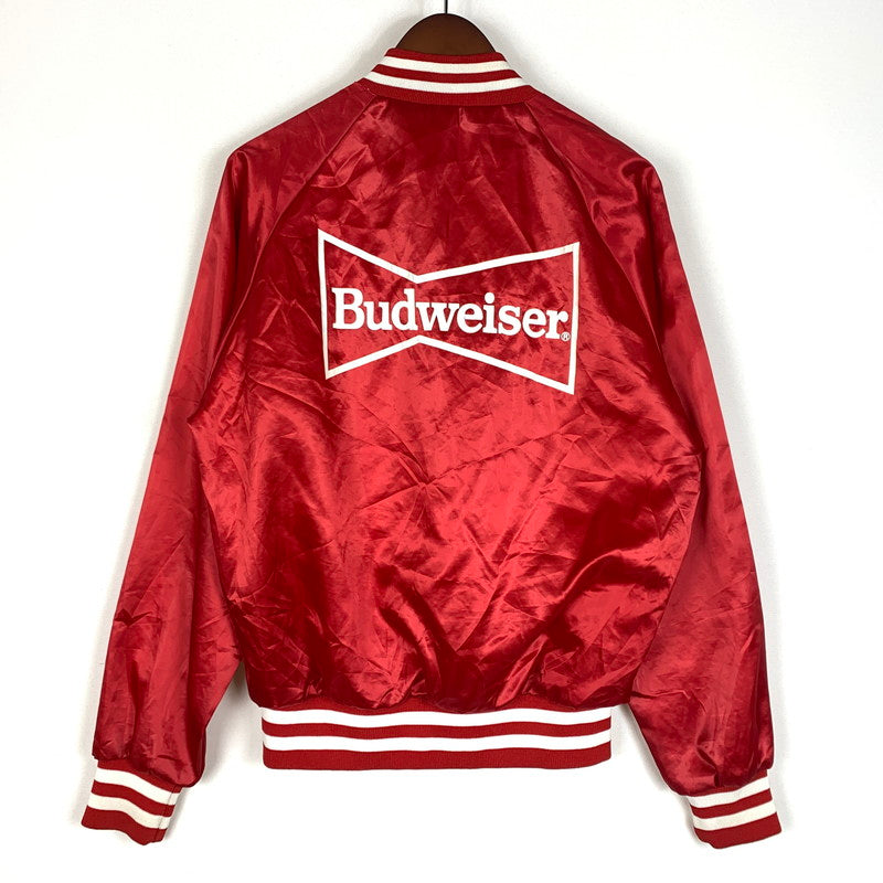 【現状渡し品】【メンズ】 product プロダクト SNAP BOMBER JACKET BUDWEISER スナップ ボンバージャケット バドワイザー ライトアウター スタジャン 145-260610-ko-12-tei サイズ：不明 カラー：レッド 万代Net店