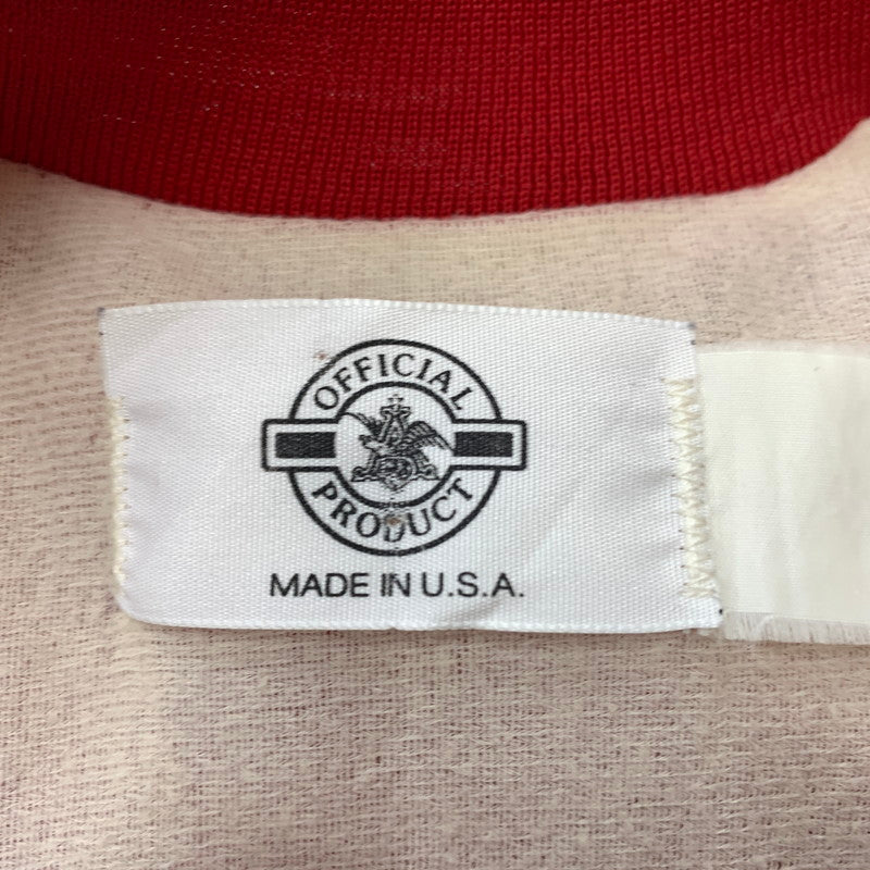 【現状渡し品】【メンズ】 product プロダクト SNAP BOMBER JACKET BUDWEISER スナップ ボンバージャケット バドワイザー ライトアウター スタジャン 145-260610-ko-12-tei サイズ：不明 カラー：レッド 万代Net店