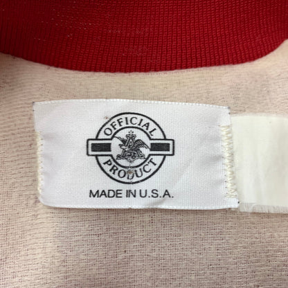 【現状渡し品】【メンズ】 product プロダクト SNAP BOMBER JACKET BUDWEISER スナップ ボンバージャケット バドワイザー ライトアウター スタジャン 145-260610-ko-12-tei サイズ：不明 カラー：レッド 万代Net店