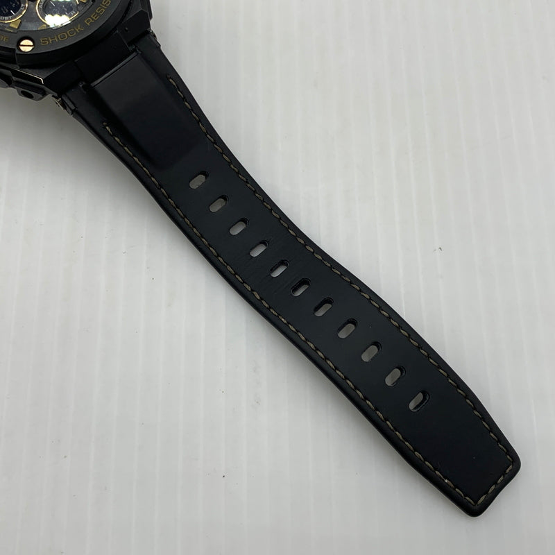 【中古品】【メンズ】 CASIO カシオ G-STEEL MID SIZE SERIES ANALOG-DIGITAL G-SHOCK GST-W300GL-1AJF Gスチール ミッドサイズシリーズ アナログデジタル ジーショック 腕時計 ソーラー 196-260814-yo-15-tei カラー：ブラック 万代Net店