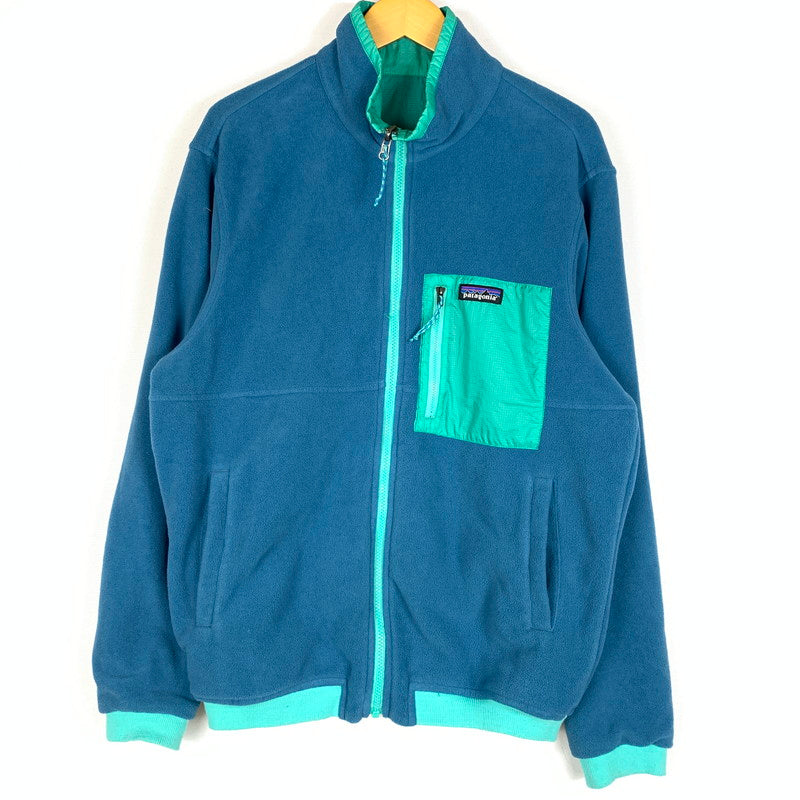 【中古品】【メンズ】 patagonia パタゴニア REVERSIBLE MICRO DINI JAKCET 26215FA22 リバーシブル マイクロディニ ジャケット ライトアウター フリース ナイロンジャケット 144-260610-ko-07-tei サイズ：不明 カラー：ブルー 万代Net店