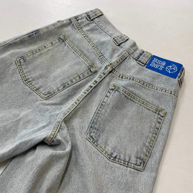 【中古品】【メンズ】 POLAR SKATE CO. ポーラー スケート カンパニー BIG BOY DENIM PANTS ビッグボーイ デニムパンツ ボトムス ジーンズ 153-260623-yo-13-tei サイズ：XXS カラー：ライトブルー 万代Net店
