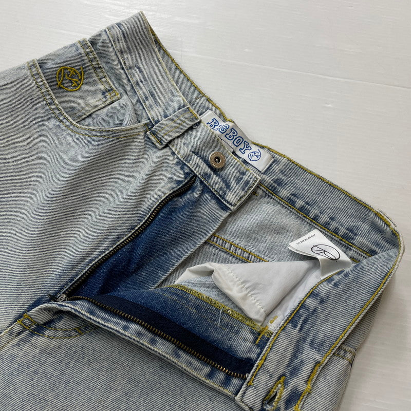 【中古品】【メンズ】 POLAR SKATE CO. ポーラー スケート カンパニー BIG BOY DENIM PANTS ビッグボーイ デニムパンツ ボトムス ジーンズ 153-260623-yo-13-tei サイズ：XXS カラー：ライトブルー 万代Net店
