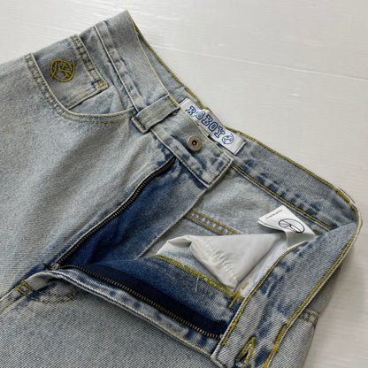 【中古品】【メンズ】 POLAR SKATE CO. ポーラー スケート カンパニー BIG BOY DENIM PANTS ビッグボーイ デニムパンツ ボトムス ジーンズ 153-260623-yo-13-tei サイズ：XXS カラー：ライトブルー 万代Net店