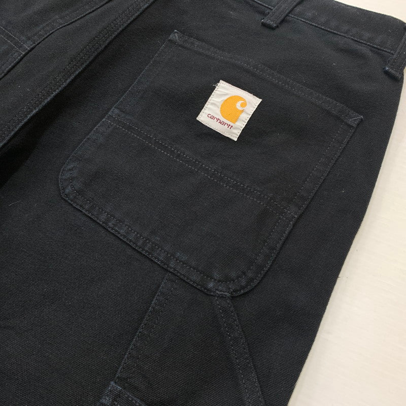 【中古品】【メンズ】 Carhartt WIP カーハート ワークインプログレス DOUBLEKNEE PANT I031501 ダブルニーパンツ ボトムス ワークパンツ 156-260607-ko-14-tei サイズ：32 カラー：ブラック 万代Net店