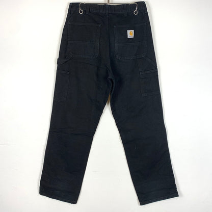 【中古品】【メンズ】 Carhartt WIP カーハート ワークインプログレス DOUBLEKNEE PANT I031501 ダブルニーパンツ ボトムス ワークパンツ 156-260607-ko-14-tei サイズ：32 カラー：ブラック 万代Net店