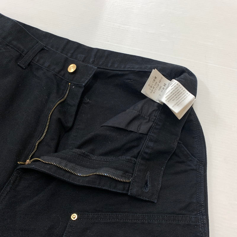 【中古品】【メンズ】 Carhartt WIP カーハート ワークインプログレス DOUBLEKNEE PANT I031501 ダブルニーパンツ ボトムス ワークパンツ 156-260607-ko-14-tei サイズ：32 カラー：ブラック 万代Net店