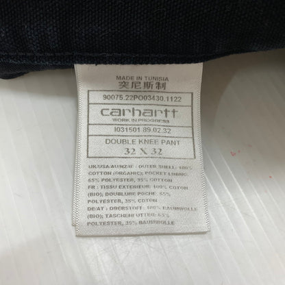 【中古品】【メンズ】 Carhartt WIP カーハート ワークインプログレス DOUBLEKNEE PANT I031501 ダブルニーパンツ ボトムス ワークパンツ 156-260607-ko-14-tei サイズ：32 カラー：ブラック 万代Net店