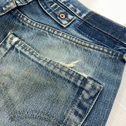 【現状渡し品】【メンズ】 Levi's リーバイス 501 DENIM PANTS デニムパンツ ボトムス ジーンズ ボタン裏刻印J22 140周年復刻 156-260607-ko-10-tei サイズ：不明 カラー：インディゴ 万代Net店