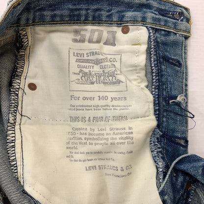 【現状渡し品】【メンズ】 Levi's リーバイス 501 DENIM PANTS デニムパンツ ボトムス ジーンズ ボタン裏刻印J22 140周年復刻 156-260607-ko-10-tei サイズ：不明 カラー：インディゴ 万代Net店