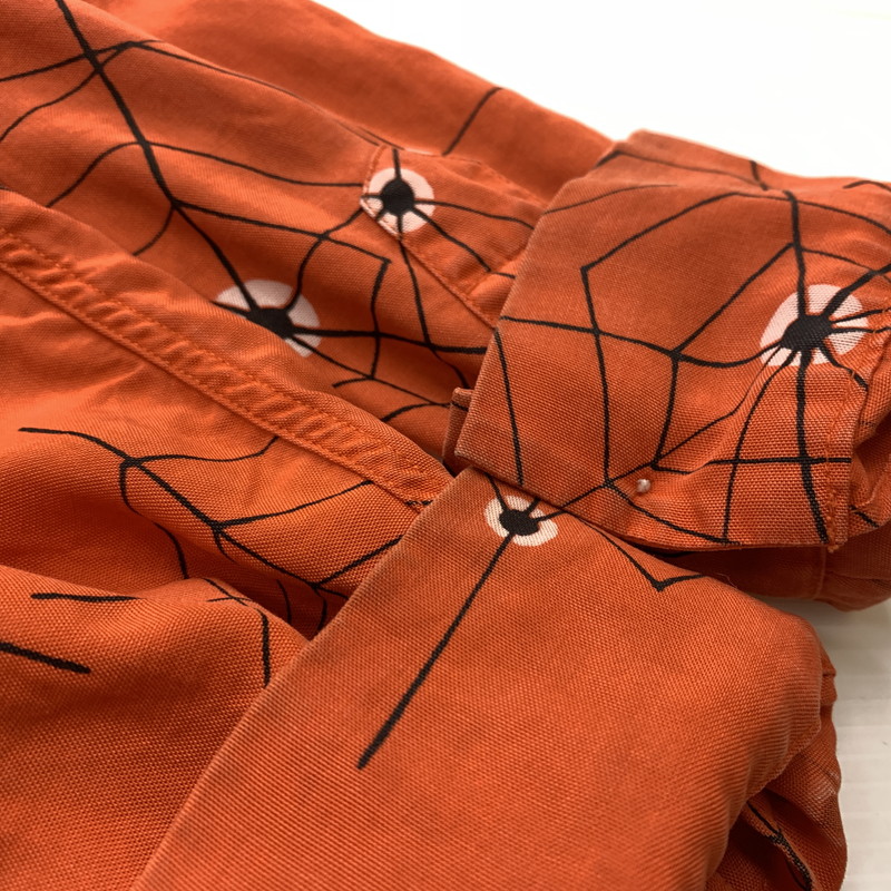 【中古品】【メンズ】 WACKO MARIA ワコマリア ATOMIC SPIDER L/S HAWAIIAN SHIRT アトミック スパイダー ロングスリーブ ハワイアンシャツ 長袖 トップス 140-260610-ko-04-tei サイズ：M カラー：オレンジ 万代Net店