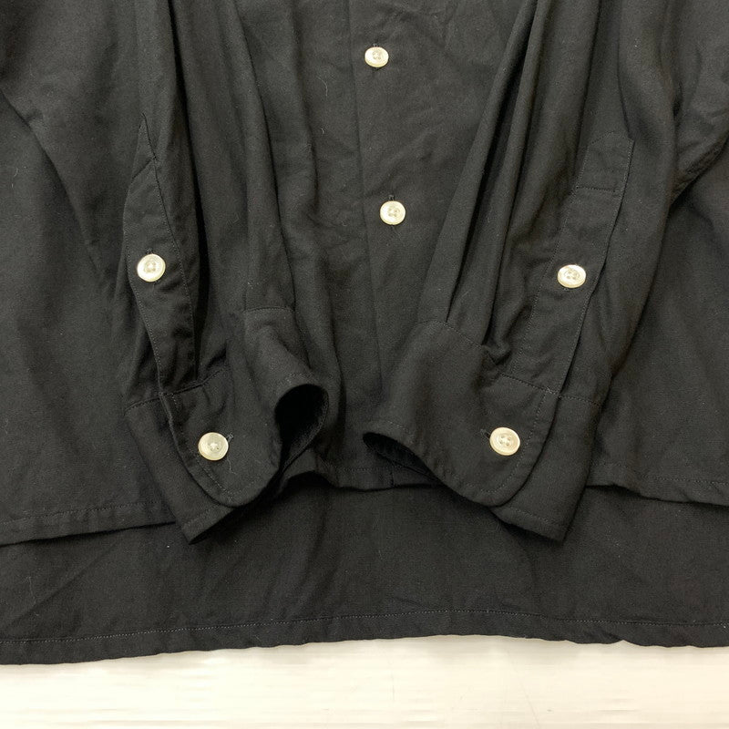 【中古品】【メンズ】 WACKO MARIA ワコマリア OPEN COLLAR SHIRT オープンカラーシャツ 長袖 トップス 舐達麻 殺人音楽 140-260610-ko-03-tei サイズ：M カラー：ブラック 万代Net店