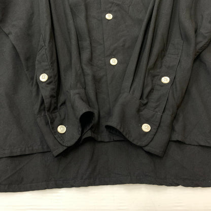 【中古品】【メンズ】 WACKO MARIA ワコマリア OPEN COLLAR SHIRT オープンカラーシャツ 長袖 トップス 舐達麻 殺人音楽 140-260610-ko-03-tei サイズ：M カラー：ブラック 万代Net店