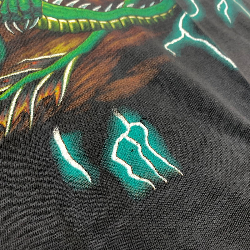 【現状渡し品】【メンズ】 Tennessee River テネシーリバー 90's USA THUNDER DRAGON S/S TEE 90年代 サンダードラゴン ショートスリーブ Tシャツ 半袖 トップス 145-260607-ko-07-tei サイズ：不明 カラー：ブラック 万代Net店