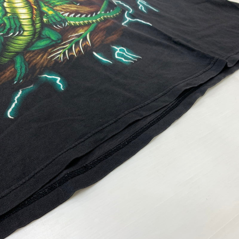 【現状渡し品】【メンズ】 Tennessee River テネシーリバー 90's USA THUNDER DRAGON S/S TEE 90年代 サンダードラゴン ショートスリーブ Tシャツ 半袖 トップス 145-260607-ko-07-tei サイズ：不明 カラー：ブラック 万代Net店
