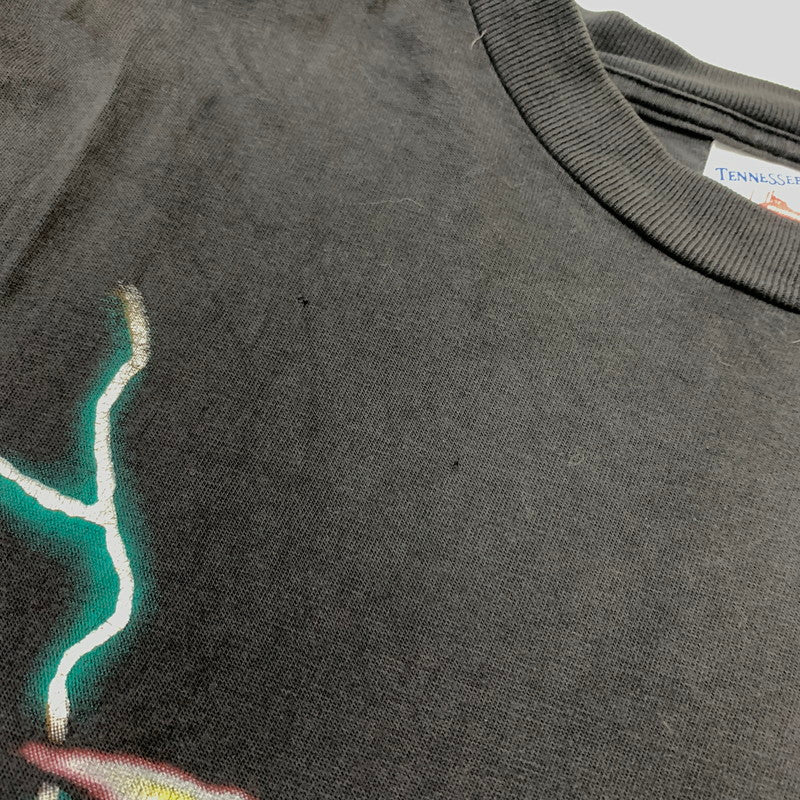 【現状渡し品】【メンズ】 Tennessee River テネシーリバー 90's USA THUNDER DRAGON S/S TEE 90年代 サンダードラゴン ショートスリーブ Tシャツ 半袖 トップス 145-260607-ko-07-tei サイズ：不明 カラー：ブラック 万代Net店