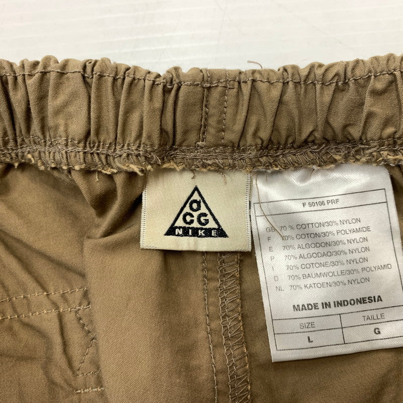 【中古品】【メンズ】 NIKE ACG ナイキ エーシージー NYLON PANTS ナイロン パンツ ボトムス イージーパンツ 159-260607-ko-15-tei サイズ：L カラー：ブラウン 万代Net店