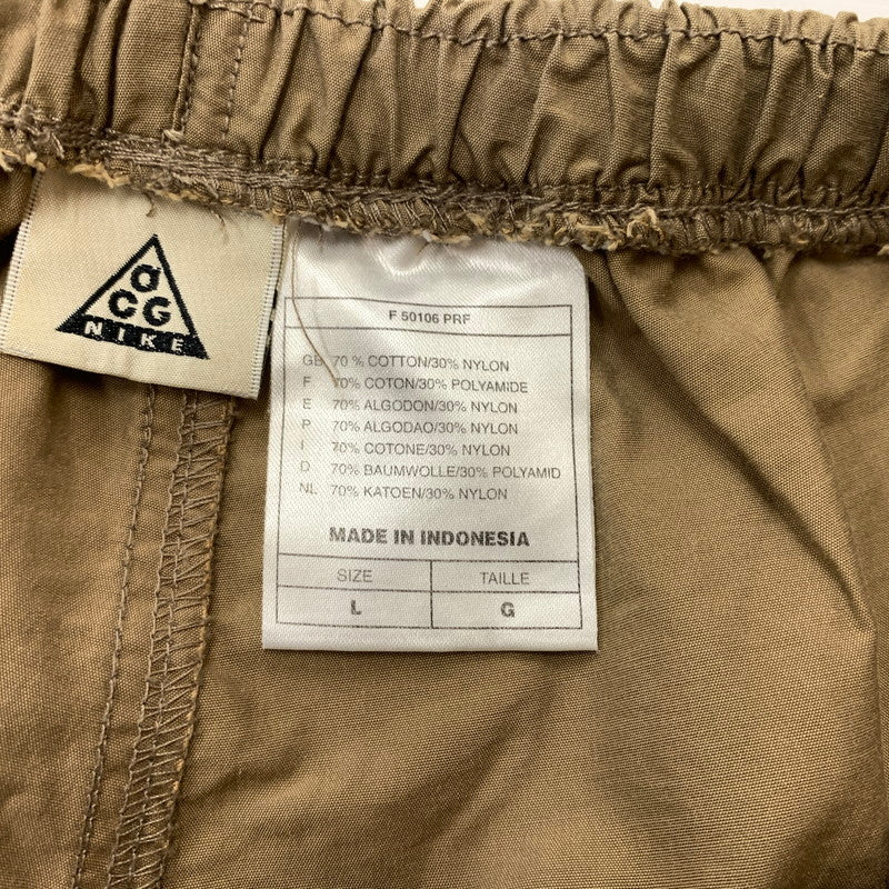 【中古品】【メンズ】 NIKE ACG ナイキ エーシージー NYLON PANTS ナイロン パンツ ボトムス イージーパンツ 159-260607-ko-15-tei サイズ：L カラー：ブラウン 万代Net店