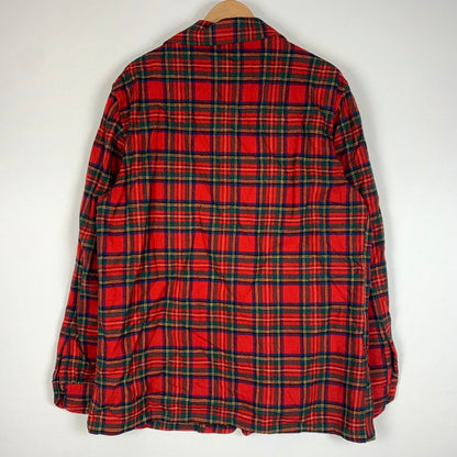 【現状渡し品】【メンズ】 PENDLETON ペンドルトン 50-60's WOOL CHECK JACKET VINTAGE 50-60年代 ウール チェック ジャケット ライトアウター テーラード シャツ ヴィンテージ 145-260610-ko-06-tei サイズ：L カラー：レッド 万代Net店